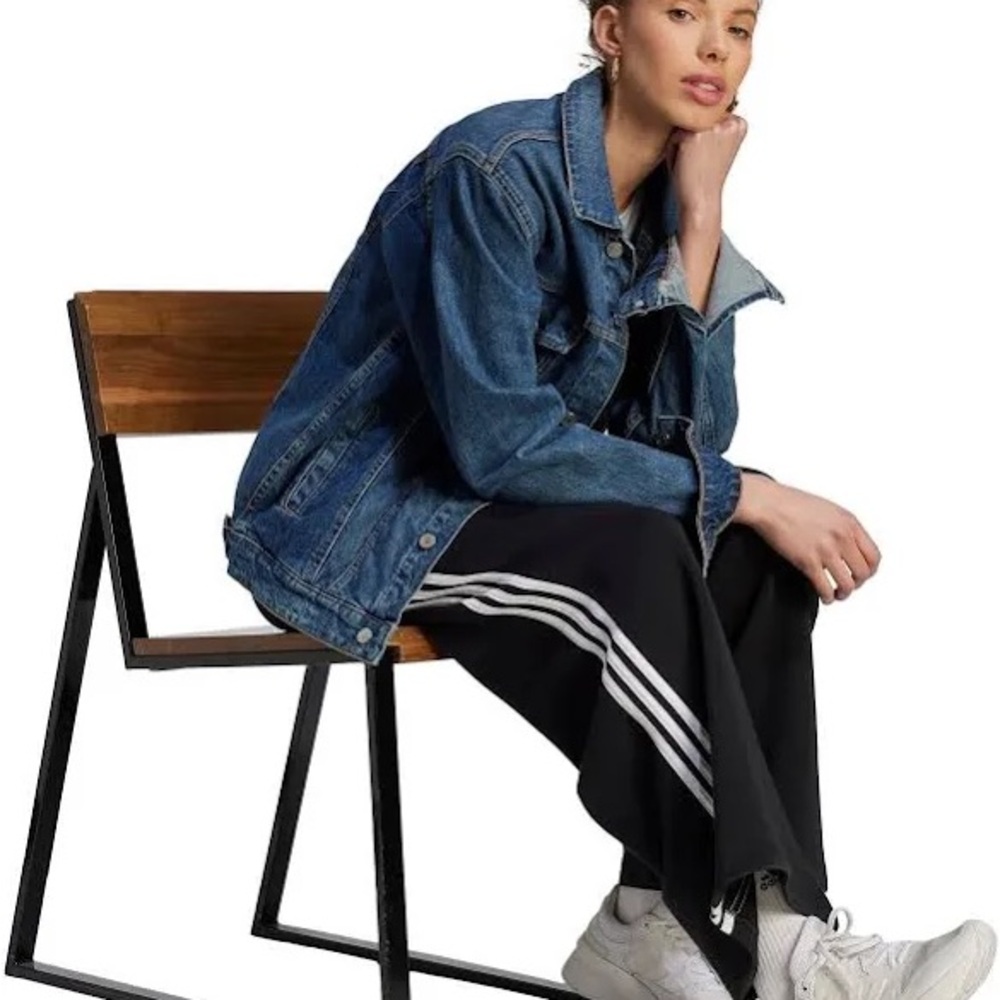 Adidas Women's Essentials 3-Stripes Wide Sportswear Pants - Picture 7 of 11